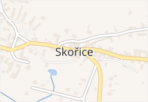 Skořice v obci Skořice - mapa části obce