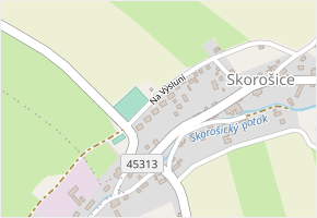 Na Výsluní v obci Skorošice - mapa ulice
