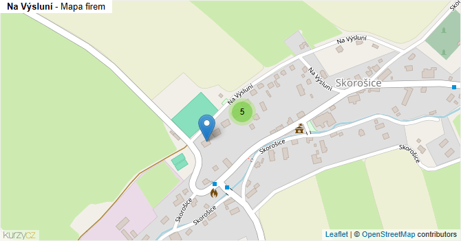 Na Výsluní - mapa firem