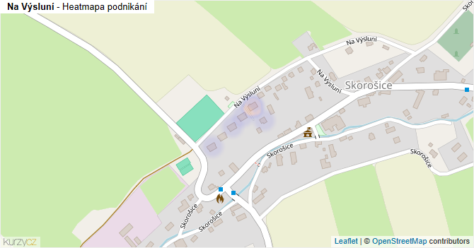 Na Výsluní - mapa podnikání