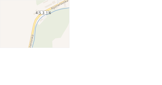 Nýznerovská v obci Skorošice - mapa ulice