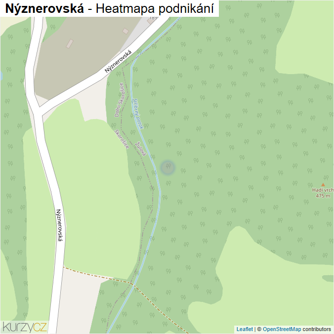 Mapa Nýznerovská - Firmy v ulici.