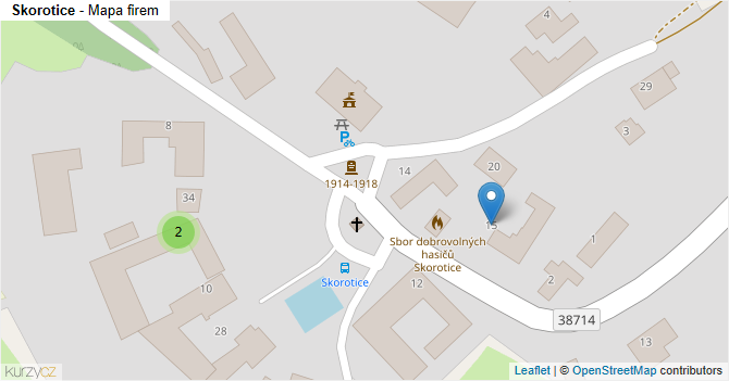 Skorotice - mapa firem