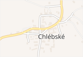 Chlébské v obci Skorotice - mapa části obce