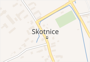 Skotnice v obci Skotnice - mapa části obce