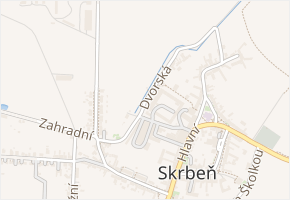 Dvorská v obci Skrbeň - mapa ulice