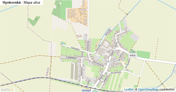 Hynkovská - mapa ulice