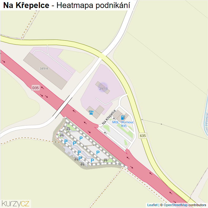 Mapa Na Křepelce - Firmy v ulici.
