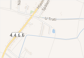 Nová čtvrť v obci Skrbeň - mapa ulice