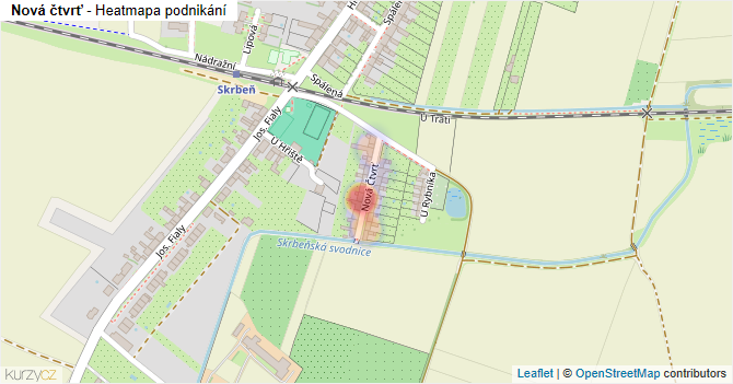 Nová čtvrť - mapa podnikání