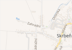Zahradní v obci Skrbeň - mapa ulice