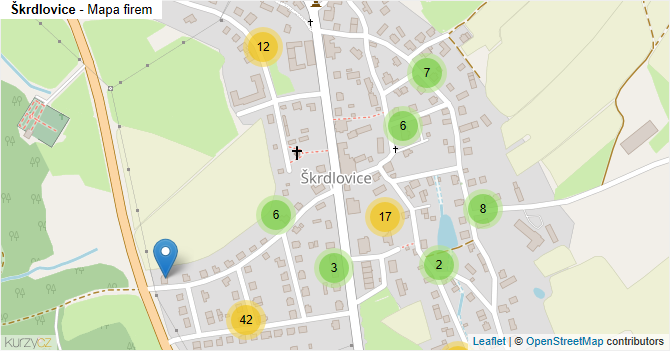 Škrdlovice - mapa firem
