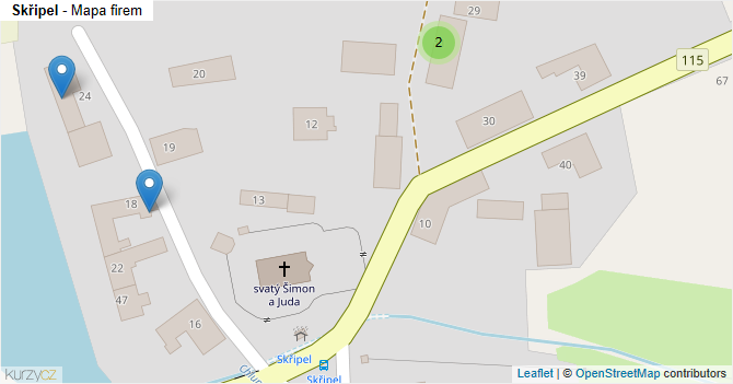 Skřipel - mapa firem