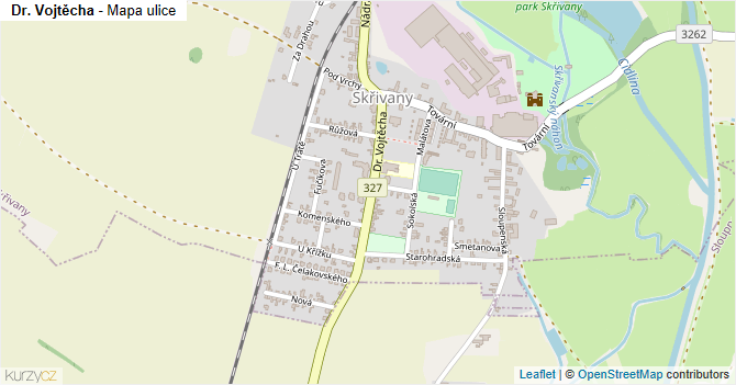 Dr. Vojtěcha - mapa ulice