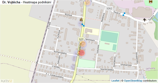 Dr. Vojtěcha - mapa podnikání