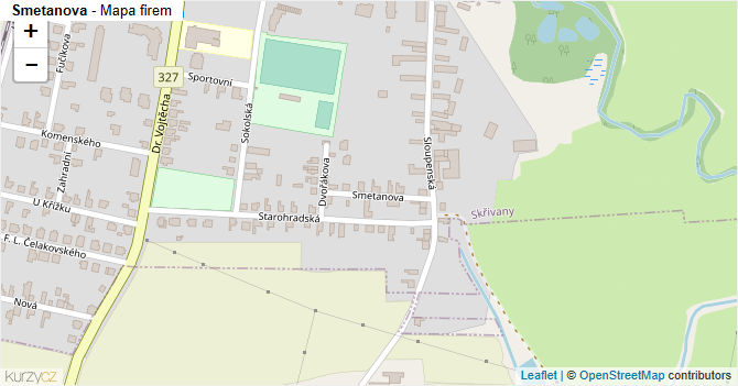 Smetanova - mapa firem