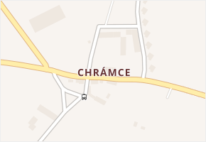 Chrámce v obci Skršín - mapa části obce