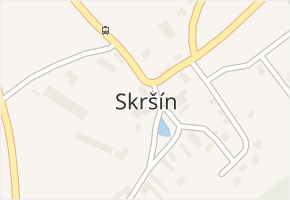 Skršín v obci Skršín - mapa části obce
