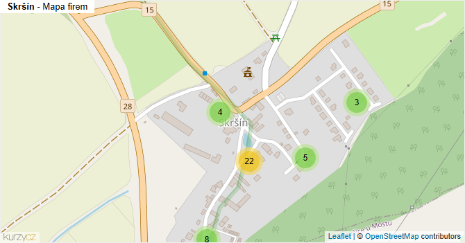 Skršín - mapa firem