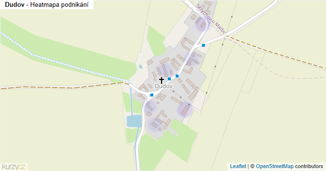 Dudov - mapa podnikání
