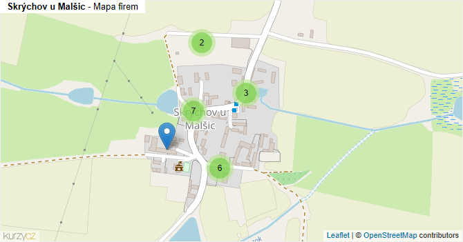 Skrýchov u Malšic - mapa firem
