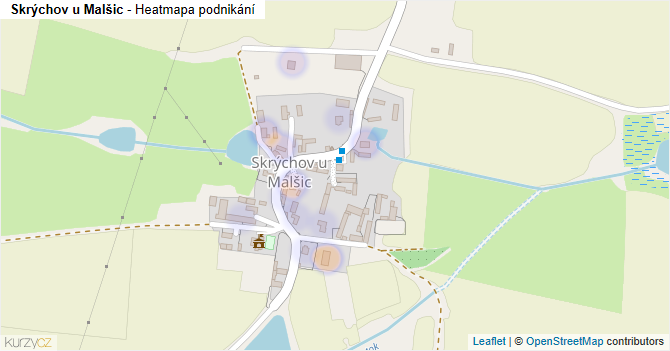 Skrýchov u Malšic - mapa podnikání