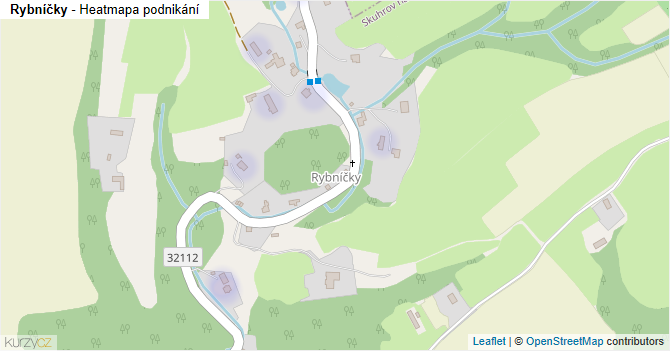 Rybníčky - mapa podnikání