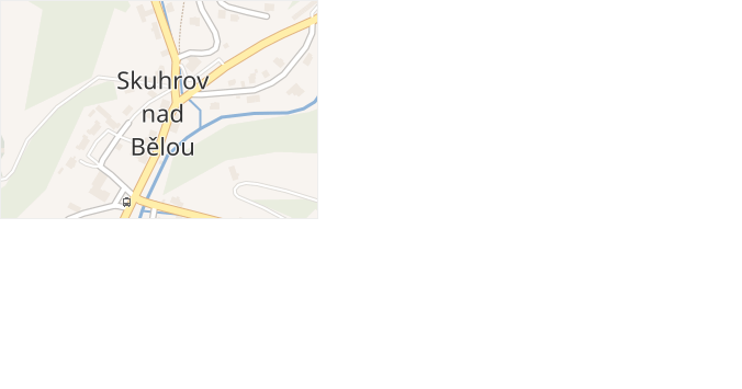 Skuhrov nad Bělou v obci Skuhrov nad Bělou - mapa části obce