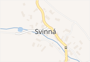 Svinná v obci Skuhrov nad Bělou - mapa části obce