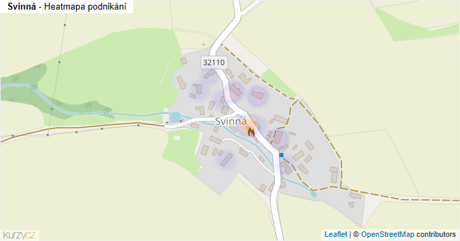 Svinná - mapa podnikání