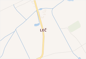 Leč v obci Skuhrov - mapa části obce