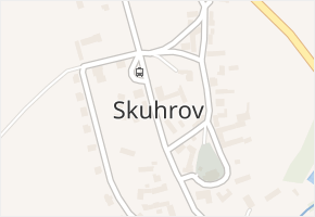 Skuhrov v obci Skuhrov - mapa části obce