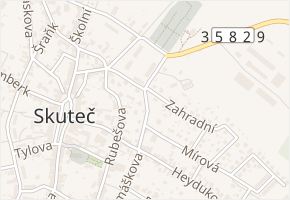 Dr. Znojemského v obci Skuteč - mapa ulice