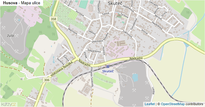 Husova - mapa ulice