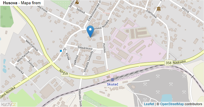 Husova - mapa firem