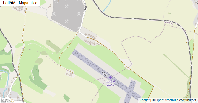 Letiště - mapa ulice
