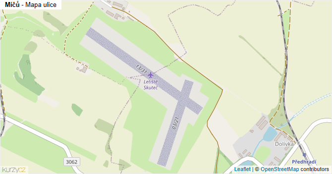 Míčů - mapa ulice