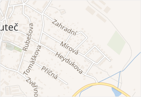 Mírová v obci Skuteč - mapa ulice