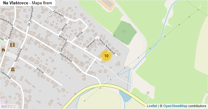 Na Vlaštovce - mapa firem
