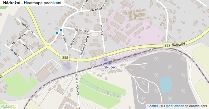 Nádražní - mapa podnikání