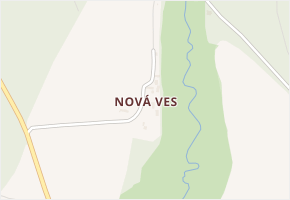 Nová Ves v obci Skuteč - mapa části obce