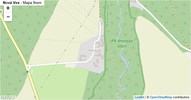Nová Ves - mapa firem