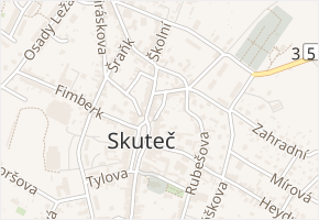 Rybičkova v obci Skuteč - mapa ulice