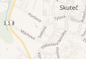 Sadová v obci Skuteč - mapa ulice