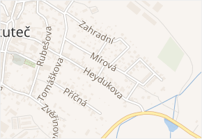 Sahulova v obci Skuteč - mapa ulice