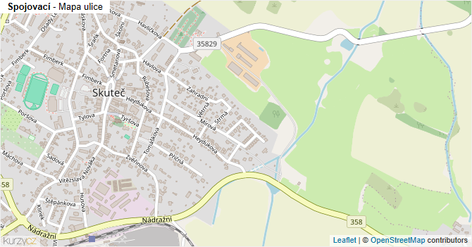 Spojovací - mapa ulice