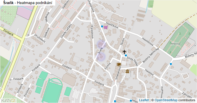 Šraňk - mapa podnikání