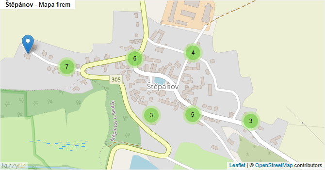 Štěpánov - mapa firem