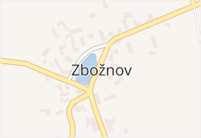 Zbožnov v obci Skuteč - mapa části obce