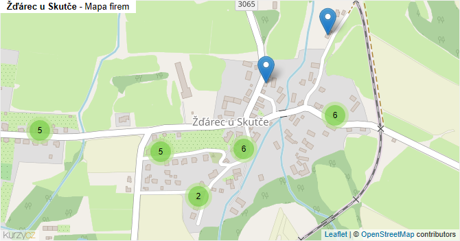 Žďárec u Skutče - mapa firem